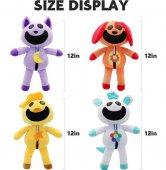 set cu 8 jucarii de plus, The Smiling Critters, Creaturi zambitoare,30 cm 