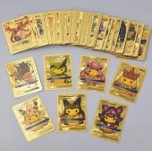 Set Joc de carti Pokemon Special, V evolution, pachet 220 piese, Editie speciala Hologram, Gold, Arginti, Black