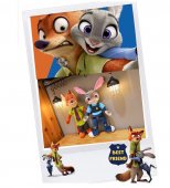 Set jucarii de plus Zootropolis, Zootopia,Iepurasul Judy si Vulpea Nick, multicolor, 35 cm