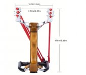 Set prastie profesionala puternica de vanatoare in aer liber, cu trei benzi de piele si bile de otel, XPRESS SALES®