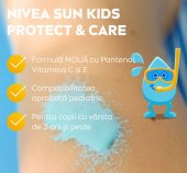 Spray cu protectie solara NIVEA SUN Kids Protect & Care 5in1 cu SPF 50+, 200 ml