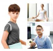 Suport corector pentru pozitia spatelui si a umerilor, cu senzor avertizor, vibreaza cand detecteaza o pozitie incorecta a spatelui, unisex, marime universala