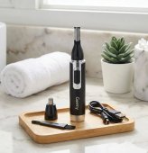 Trimmer Nas și Urechi 2în1 Geemy GM-3106 cu Acumulator - Aparat de Tuns Păr Inestetic