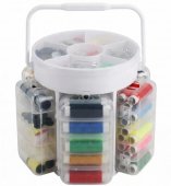 Trusă de Cusut cu 210 Piese - Set Complet Croitorie, Ace, Papiote, Foarfecă, Capse, Copci